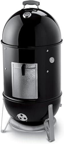Weber Smokey Mountain Cooker 18-Inch Charcoal Smoker – Outdoor BBQ Smoker with Dual Cooking Grates, Porcelain‑Enameled Kettle & Temperature Control Dampers