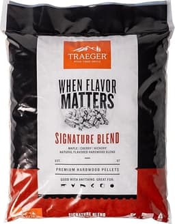 Traeger Grills Signature Blend 100% All-Natural Hardwood Pellets for Grill Smoke Bake Roast Braise and BBQ 20 lb. Bag