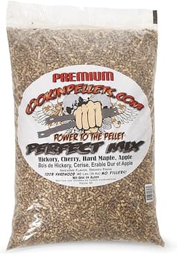 CookinPellets Perfect Mix Natural Hardwood Hickory, Cherry, Hard Maple, and Apple BBQ Grill Wood Pellets for Pellet Grill and Pellet Smoker, 40 Lb Bag