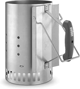 Weber Rapidfire Chimney Starter for Use With Charcoal Grills, Aluminized Steel